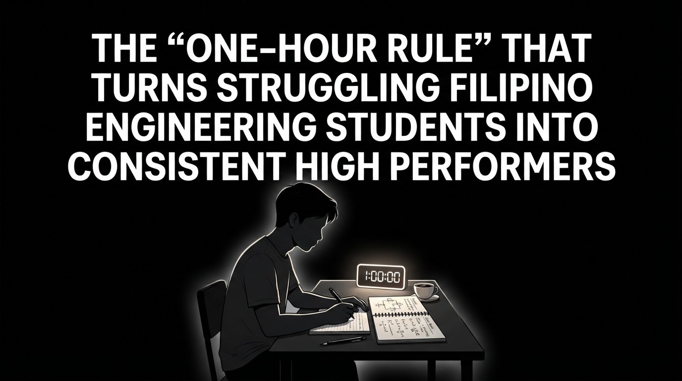 The “One-Hour Rule” That Turns Struggling Filipino Engineering Students Into Consistent High Performers